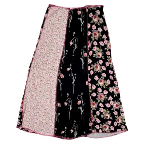 VINTAGE PATCHWORK FLORAL SKIRT SIZE SMALL