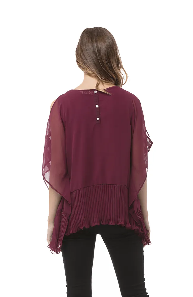 VIVIAN Top/Ajdoa Top- Wine
