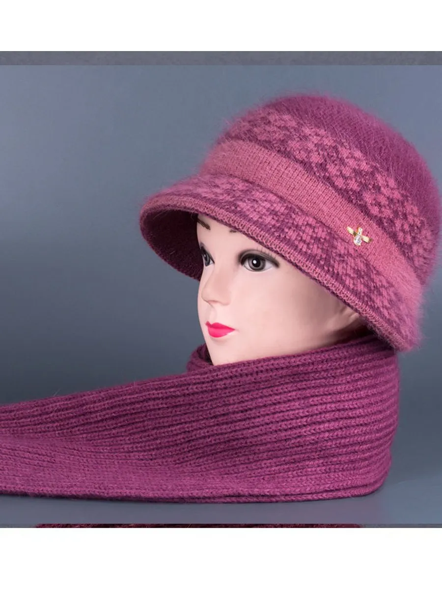 Warm Fleece Knitted Beanie