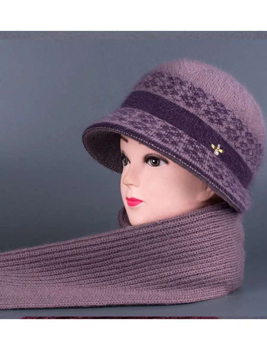 Warm Fleece Knitted Beanie