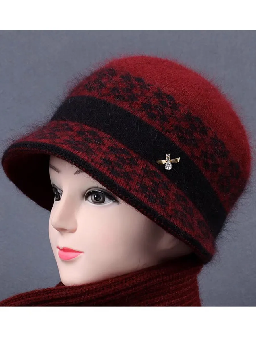 Warm Fleece Knitted Beanie