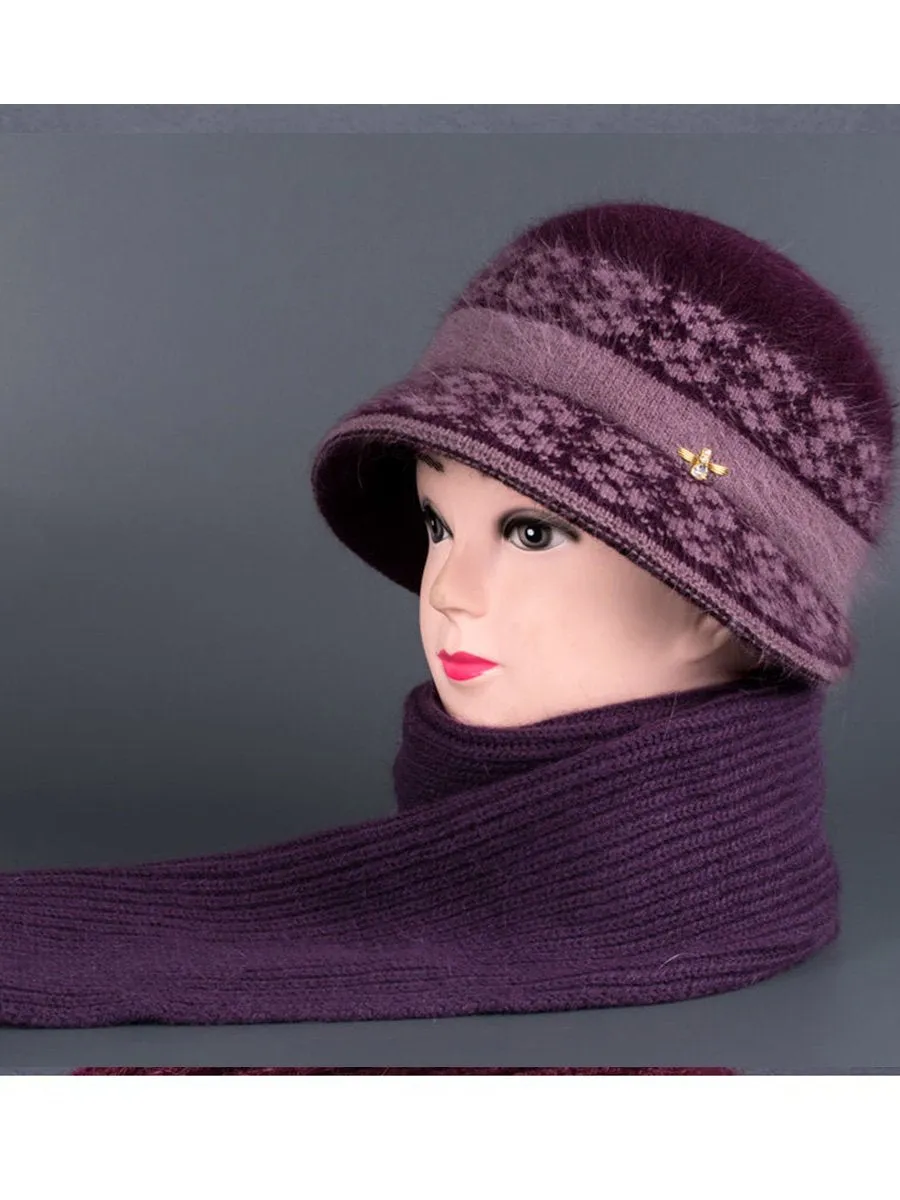 Warm Fleece Knitted Beanie