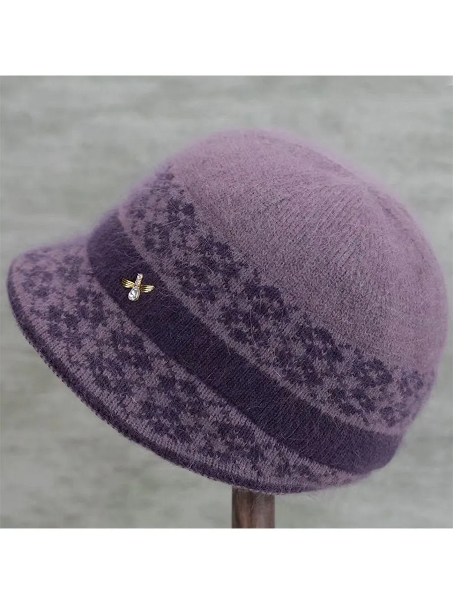 Warm Fleece Knitted Beanie