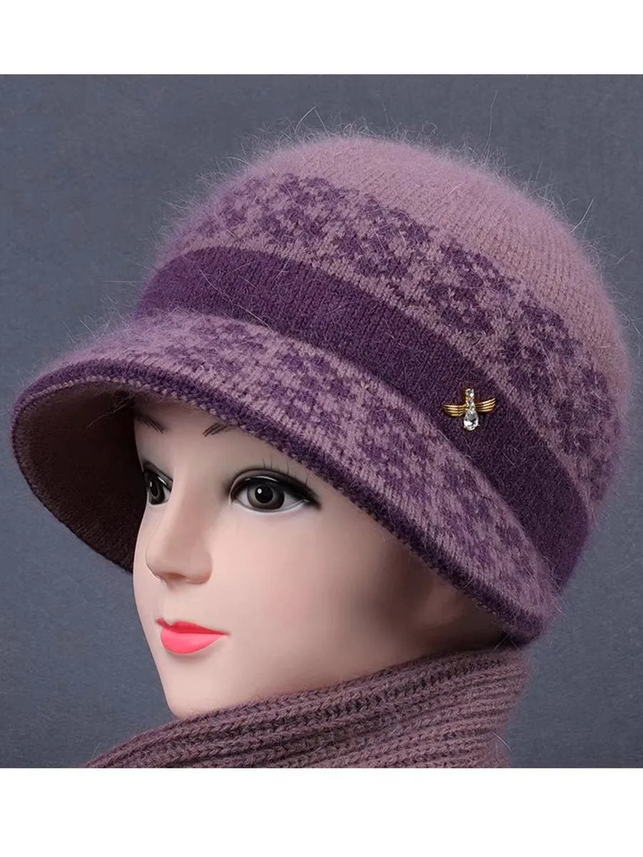 Warm Fleece Knitted Beanie