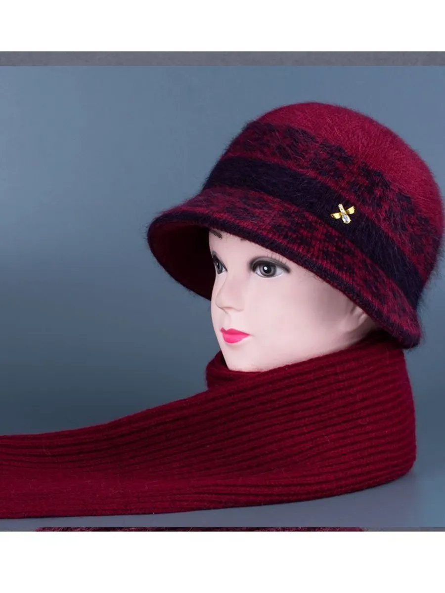 Warm Fleece Knitted Beanie