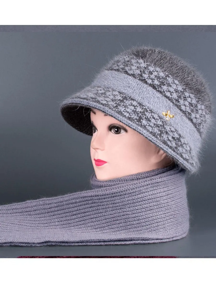 Warm Fleece Knitted Beanie