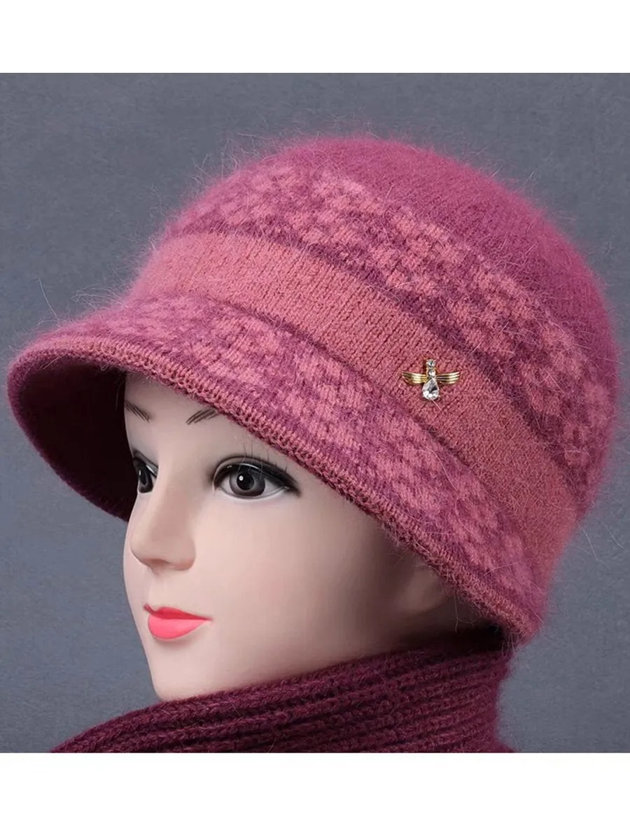 Warm Fleece Knitted Beanie