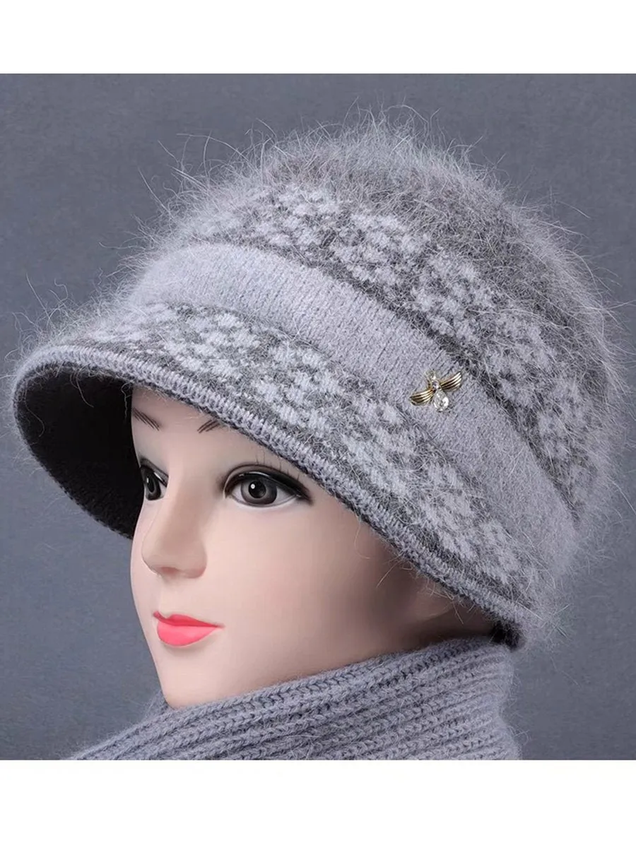 Warm Fleece Knitted Beanie