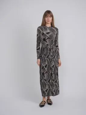 WRAP PLEATED DRESS