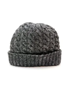 Yandi Knit's Black Cotton Beanie