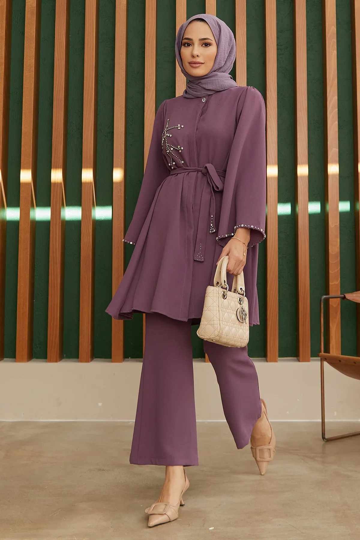 ZRF Women Luna Stone-Embroidered Set - Lilac - Lauderdale Lakes