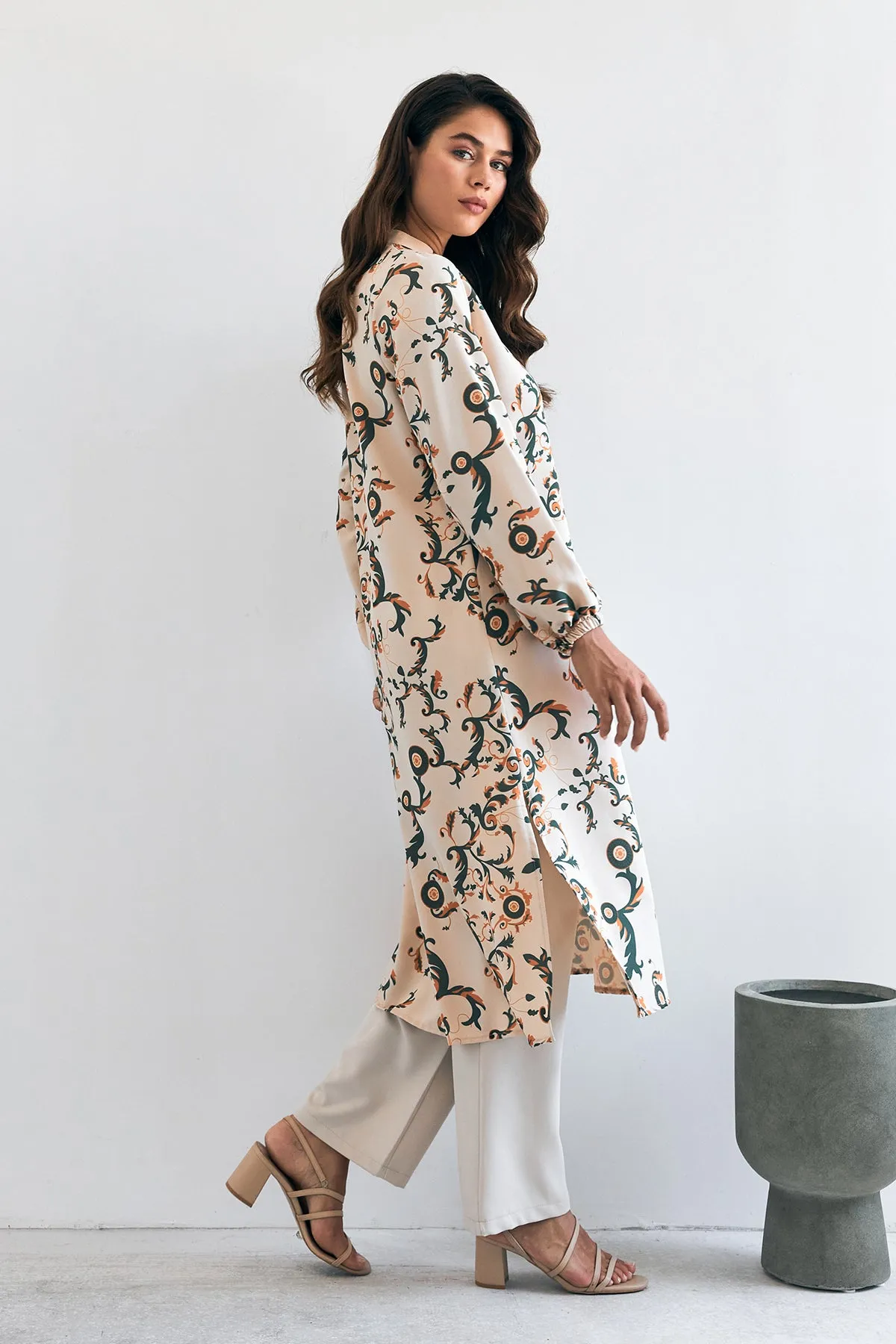 ZRF Women Noble Long Tunic Pants Suit - Emerald - Mildura
